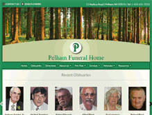 Tablet Screenshot of pelhamfuneralhome.com